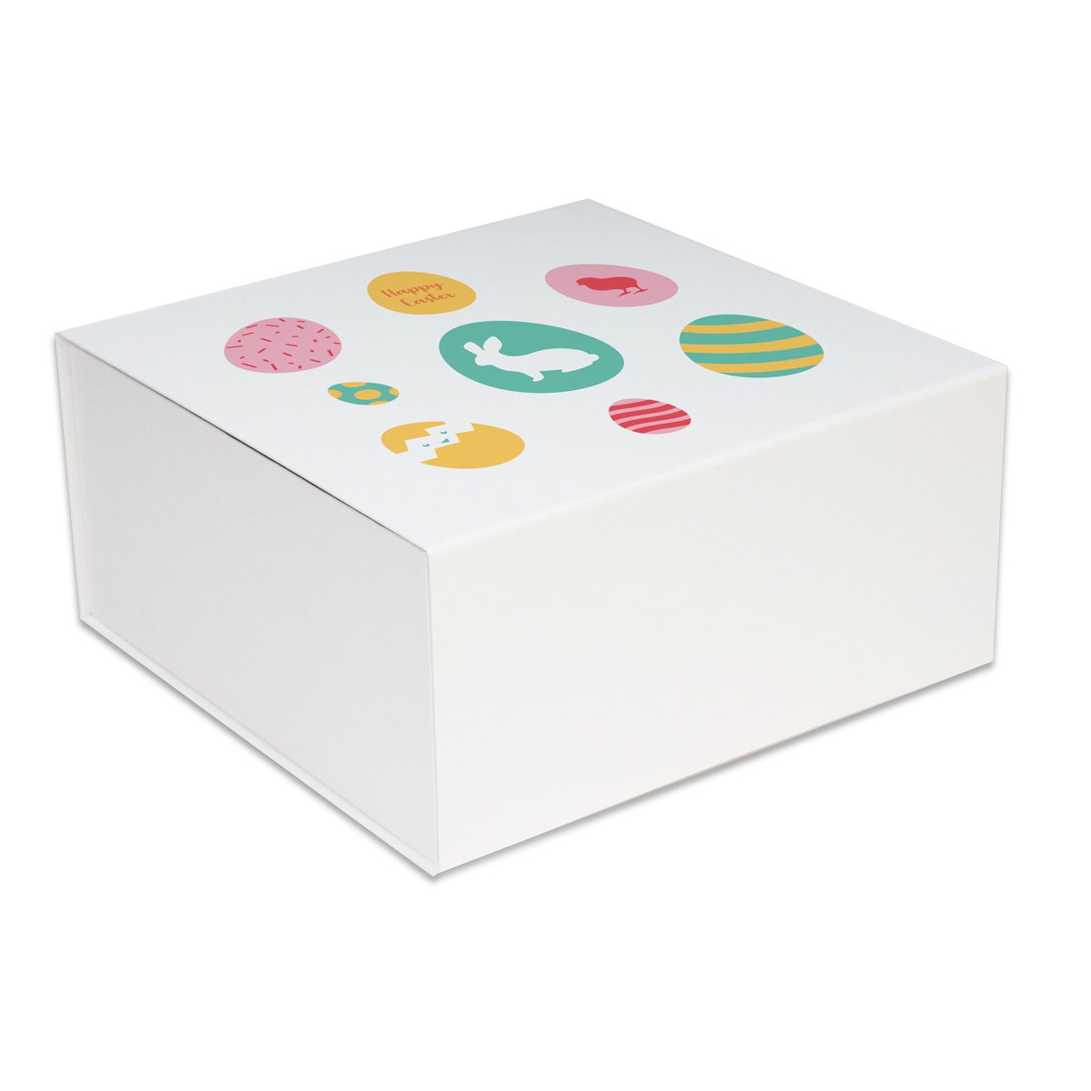 Luxe pasen magneetdozen opdruk Pastel eggs