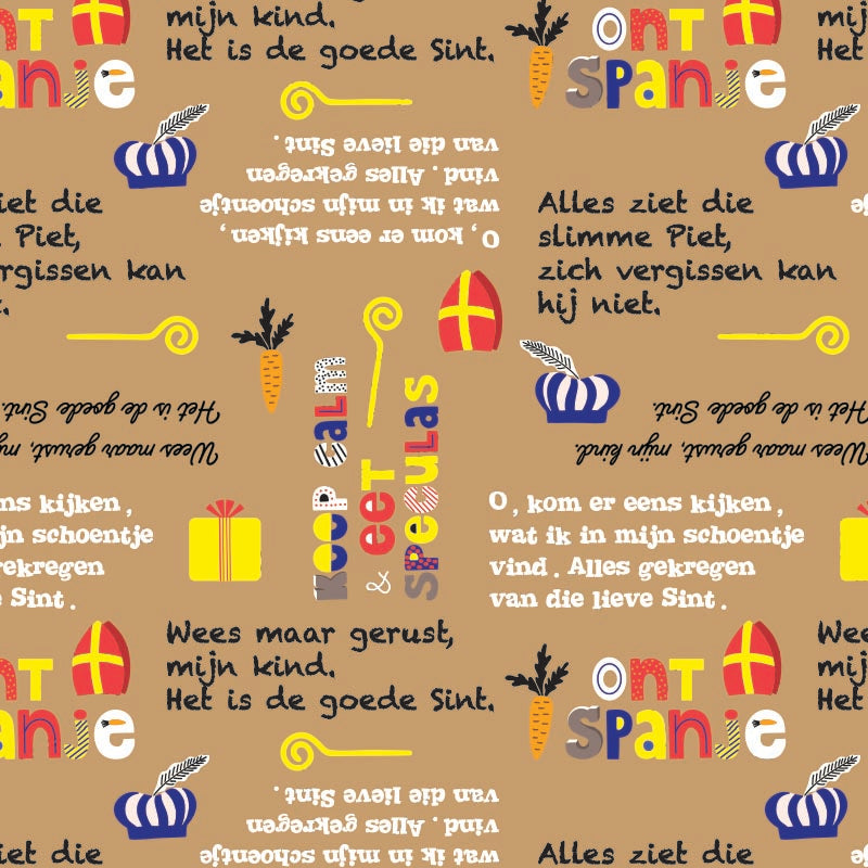 Sinterklaas inpakpapier type D043