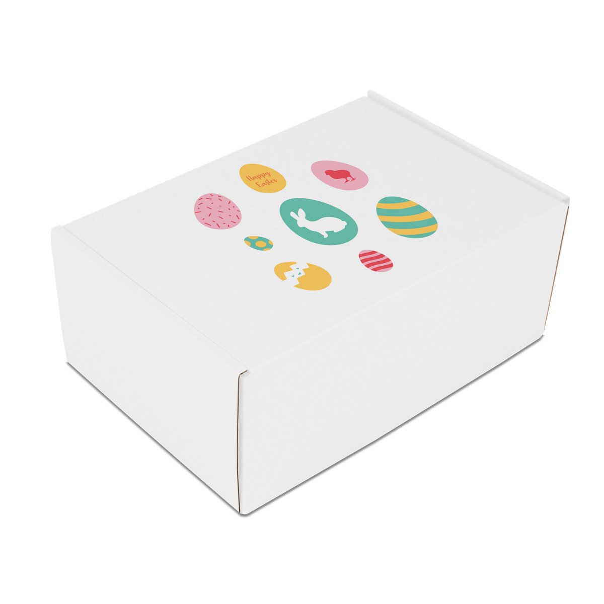 Pasen geschenkdozen opdruk Pastel eggs